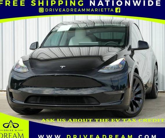 TESLA MODEL Y 2021 5YJYGDEF1MF270896 image